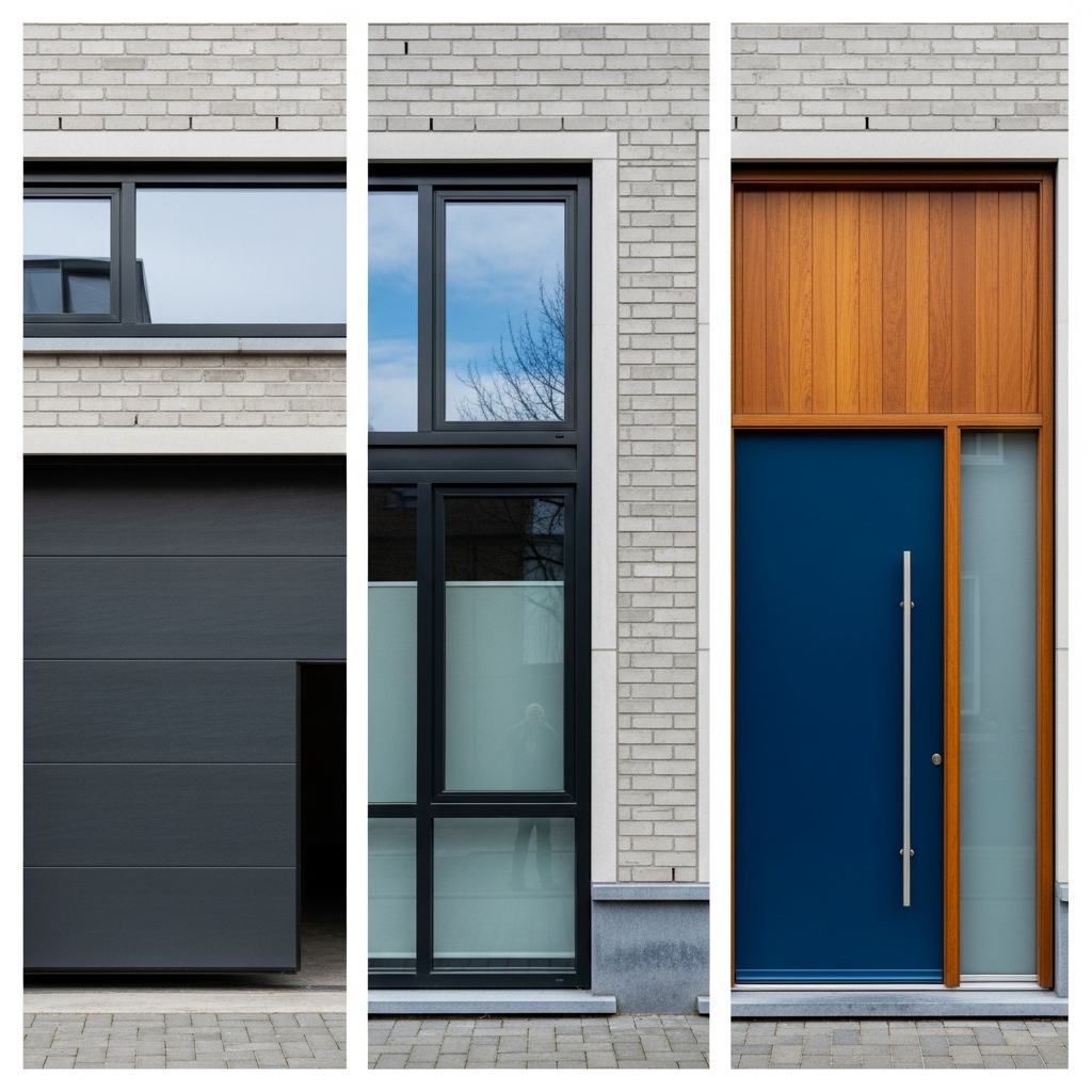 Châssis, portes d'entrée et de garage : Le guide complet pour une maison performante 1 porte-garage-chassis