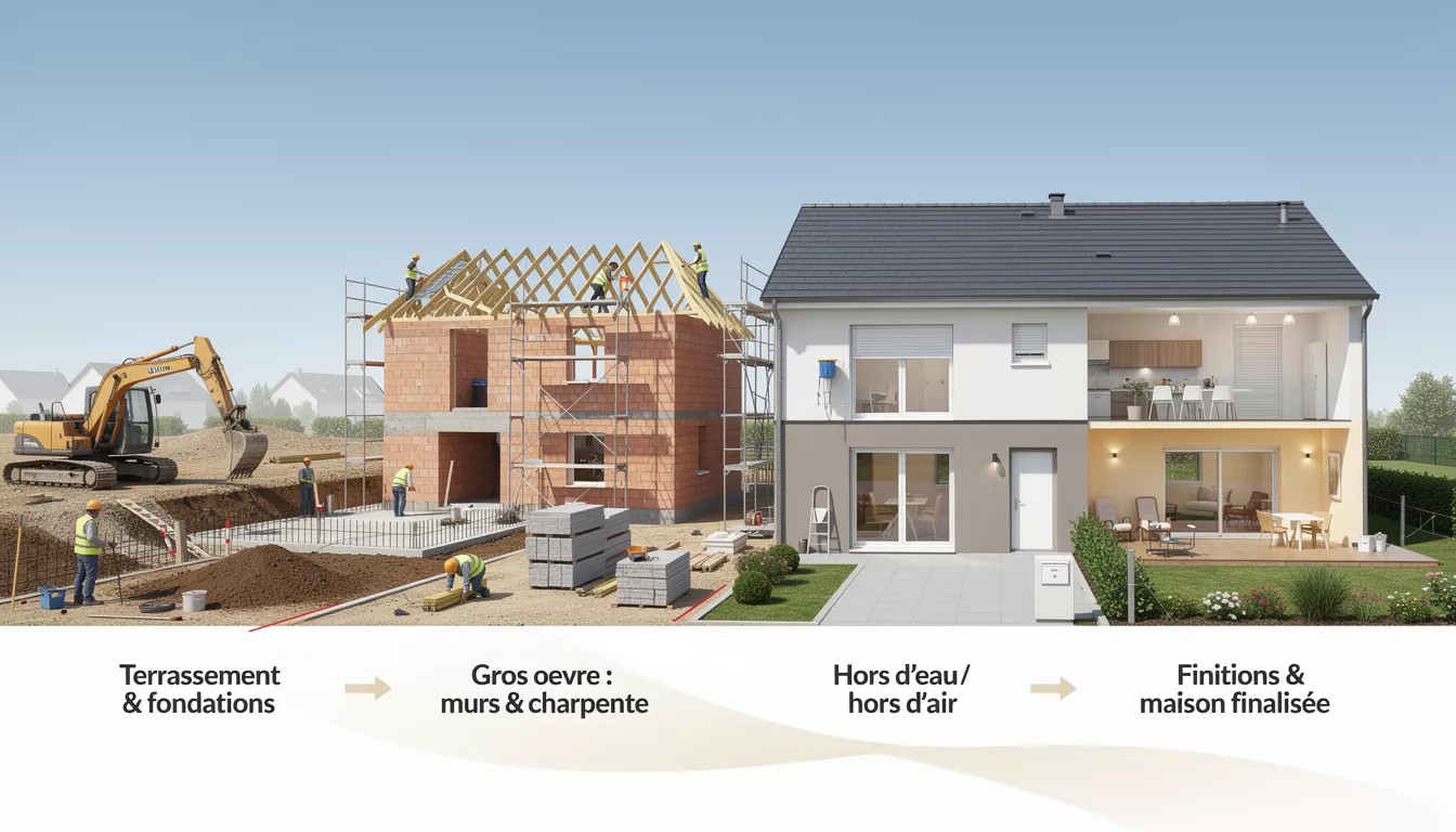 construction etapes